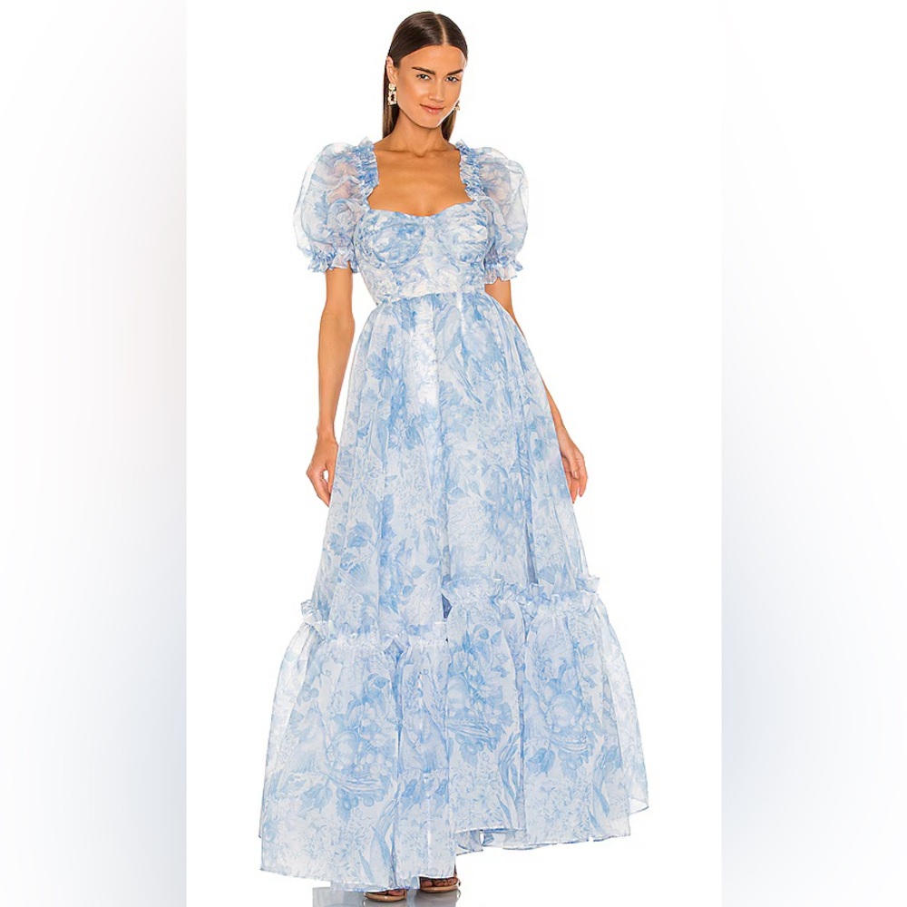 Selfie Ritz Dress Blue Toile XXS